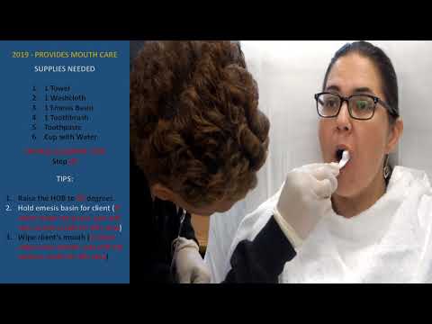 (2022) PROVIDES MOUTH CARE