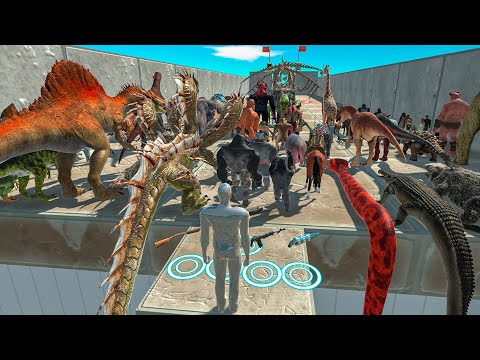 🔥FPS EXTREME SPEED RACE ALL UNITS DEATH RUN - Animal Revolt Battle Simulator