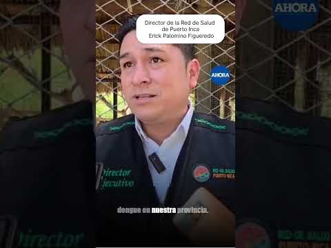 Erick Palomino Figueredo, director de la Red de Salud de Puerto Inca, informó que los casos...