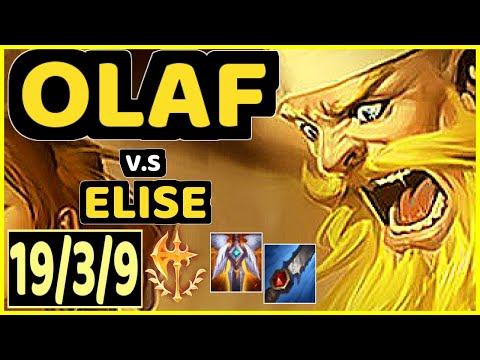 MEMENTO (OLAF) vs ELISE - 19/3/9 KDA JUNGLE CHALLENGER GAMEPLAY - EUW