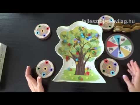 Mókusos, csipeszes, kézügyesség fejlesztő, ügyességi társasjáték játékszabály, 3-10 év - Fejlesztő Játék Világ