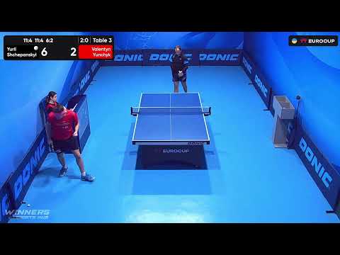 12:25 Yurii Shchepanskyi - Valentyn Yunchyk 21.08.2023 TT Euro.Cup  Ukraine Star. TABLE 3