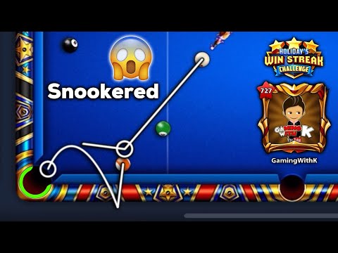 8 Ball Pool - Unbelievable Snooker Escape in Holidays Winstreak For its 5th Ring - GamingWithK