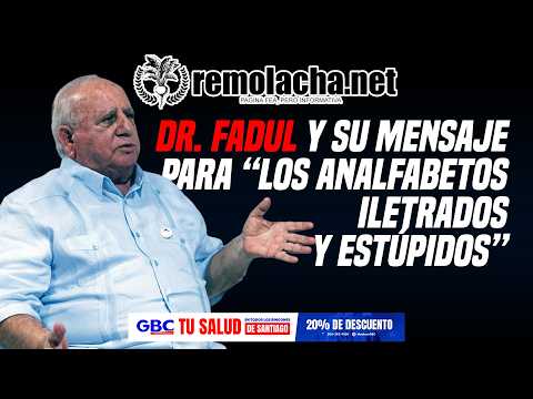 Dr. Fadul regao con Nuria Piera