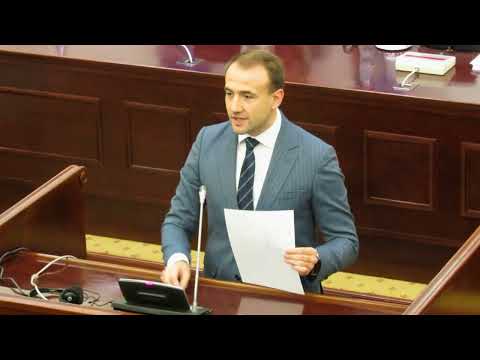 Stojanovski MP (VMRO-DPMNE) and Bitiki (SDSM) in debate Constitutional Court