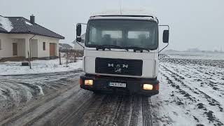 平台式运输车 MAN 14.222 (MANUAL PUMP / TIRES 22.5 / PERFECT) | 图像 4 - Autoline