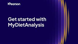 Get started with MyDietAnalysis