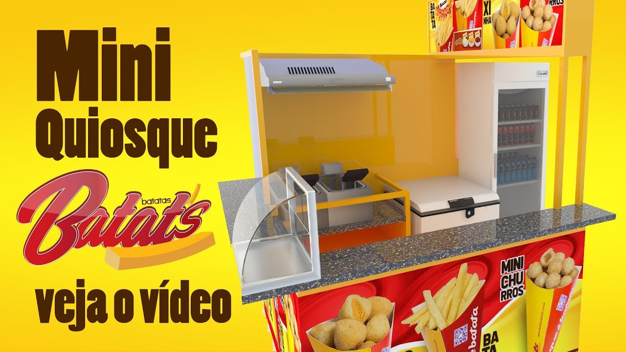 Seu Negócio Próprio - Franquia Fácil - Mini Quiosque - Batatas Batats