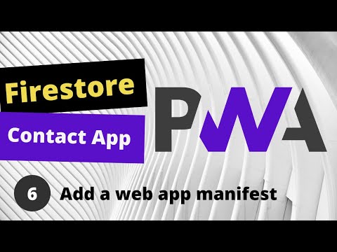 PWA Progressive Web App tutorial #6 Add a web app manifest
