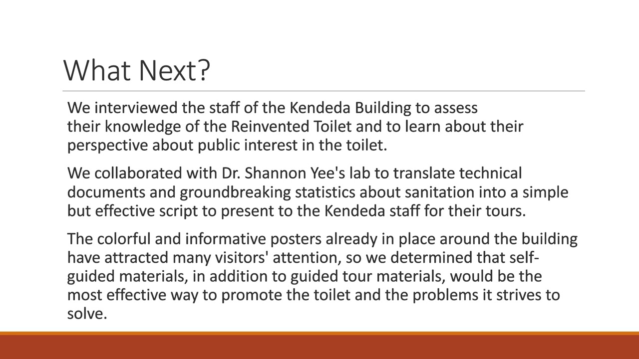 Generation 2: Reinvented Toilet Outreach