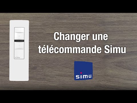 Change or replace a Simu remote control (broken or lost remote control) - 100% Roller Shutter