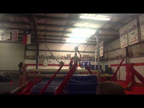 Sascha working level 7 beam routine Choreographed by Emilia Eberle