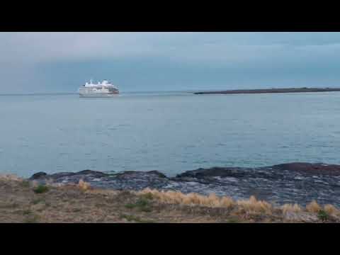 Puerto Deseado, Santa Cruz, Argentina, Crucero Silver Wind, saliendo de la Ría, 2da parte.