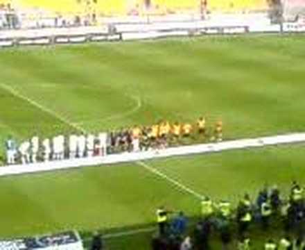 Lecce-Cesena 3-0, entrata in campo