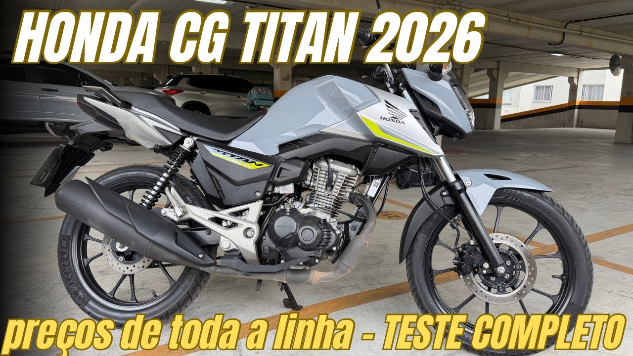 HONDA CG TITAN 2026: a mais VENDIDA, a preferida, com painel digital e ABS