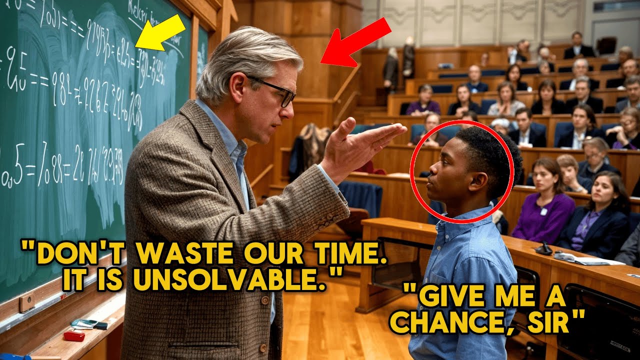 Harvard Professor Called It IMPOSSIBLE—Then a 12-Year-Old Black Boy Raised His Hand and Shocked All!