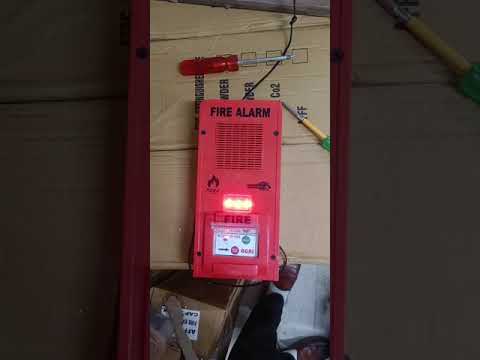 Mild steel combine mcp fire alarm hooter