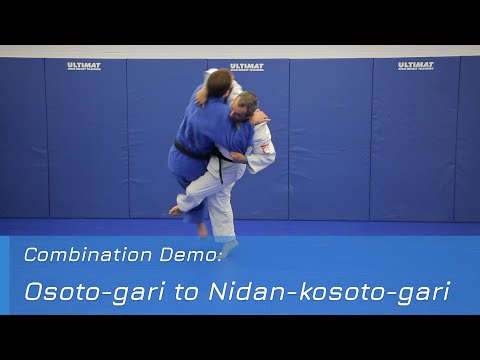 Osoto-gari to Nidan-kosoto-gari - Combination Demo