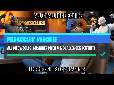 All Meowscles' Mischief Week 6 Challenges - Fortnite Chapter 2 Season 2