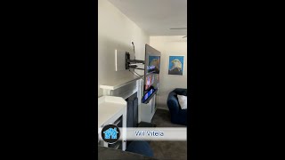 Mantle Mount Motorized 4k TV Drop Down mount install by Wil Vitela Home Tech Expert