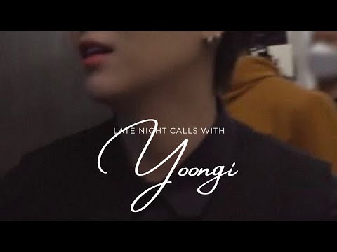 late night calls with yoongi || marry me?