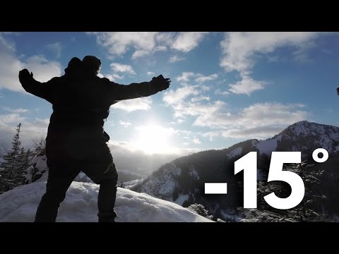 My COLDEST night outside - Winter bivouac in the Alps