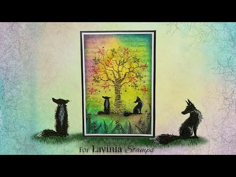Red Leaves by Eleana Evans - A Lavinia Stamps Tutorial