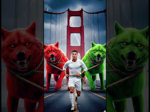 Messi, Neymar & Mbappé vs RONALDO’s AppleDogs 🍎🐶 | AI Funny Football 😂 #aifunnyshorts