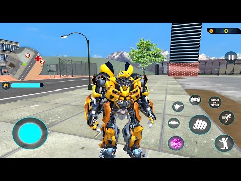 Bumblebee Transformation Jet Robot Car Game 2020 #34 - Android Gameplay