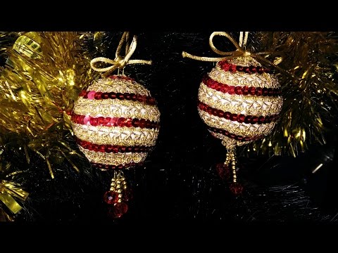 Bolas fáciles y económicas para Navidad