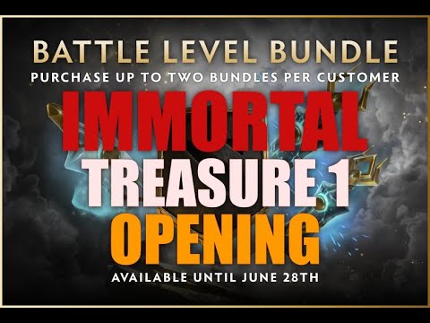Battle Level Bundle and TI 10 Immortal Treasure 1 Opening