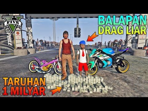 BOCAH SD DRAG LIAR TARUHAN 1 MILYAR - GTA 5 SULTAN BOCIL
