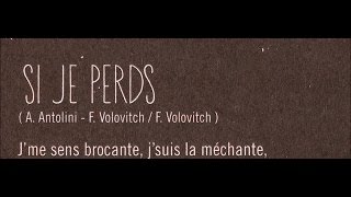 Si Je Perds ZAZ Lyric