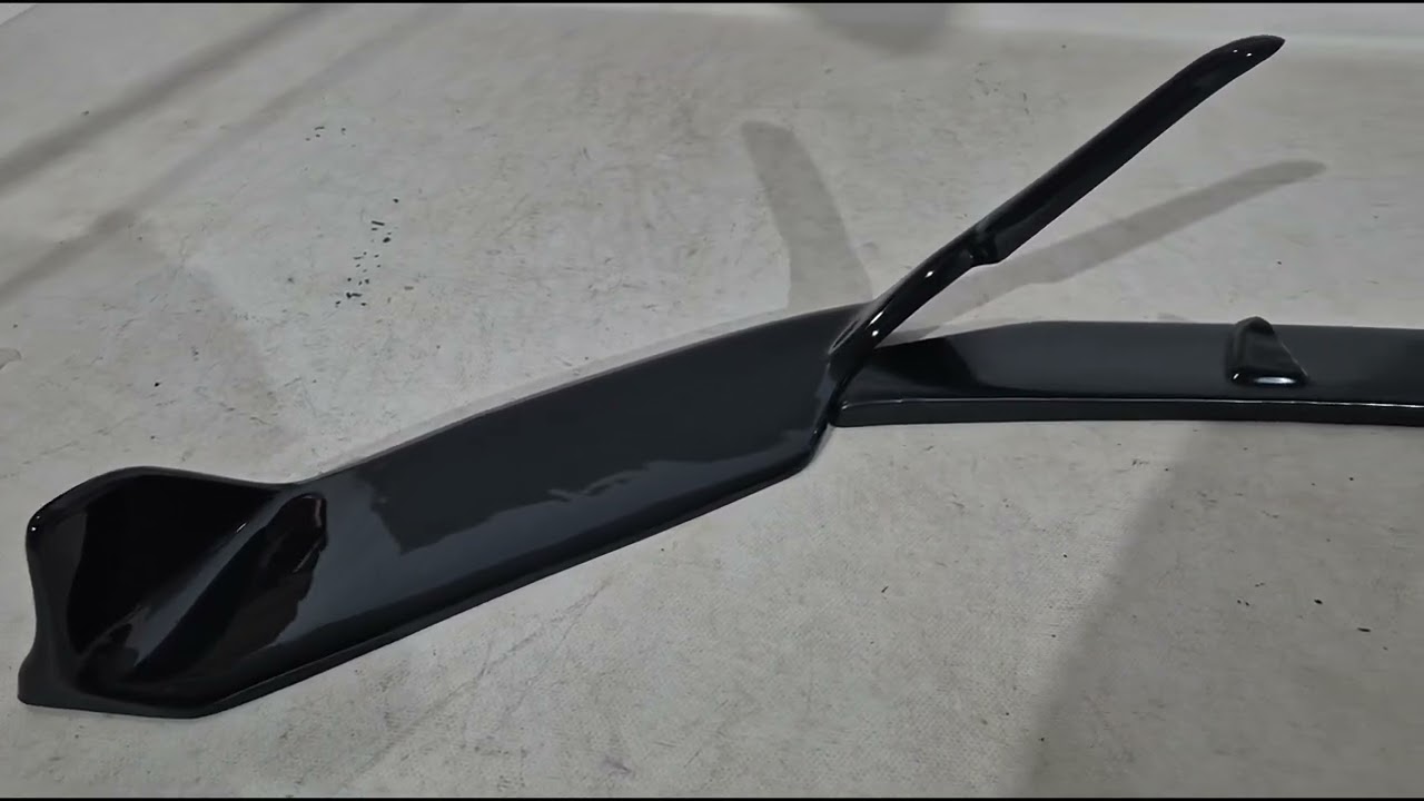 Seat Ibiza 2010–2017 Front lip spoiler DPT V-2 (hoogglans zwart) Video 1