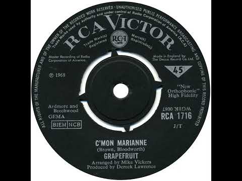 UK New Entry 1968 (179) Grapefruit - C'mon Marianne