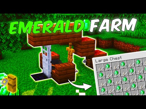 EN KOLAY ZÜMRÜT FARMI !! Minecraft: Tuzak Kancası Farmı Nasıl Yapılır l Minecraft Sistemler