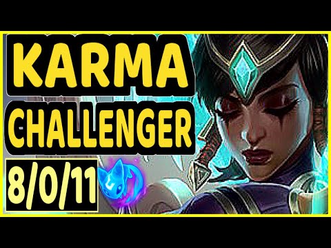 MAGIFELIX (KARMA) vs AKALI - 8/0/11 KDA MID CHALLENGER GAMEPLAY - EUW