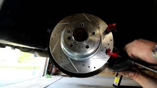 BMW F30 Rear brake rotor and pad replacement