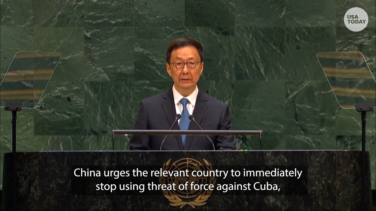 China's VP urges end to Cuba sanctions, opposes trade protectionism in United Nations speech