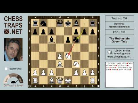 French Rubinstein - The Rubinstein Queen Trap (trap no. 559)