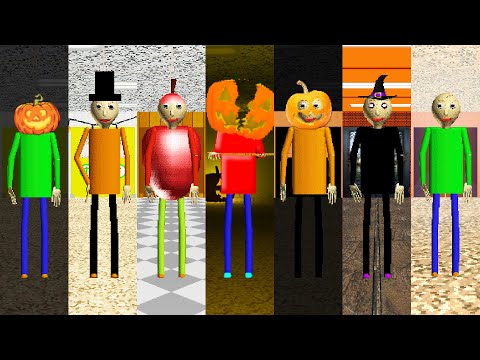 Everyone Baldi's 7 Halloween Parties Mods - ALL PERFECT!