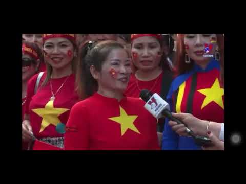 KIỀU BÀO ĐỨC CHÚC MỪNG ĐỘI TUYỂN NỮ VIỆT NAM - (Video TTX VN)
