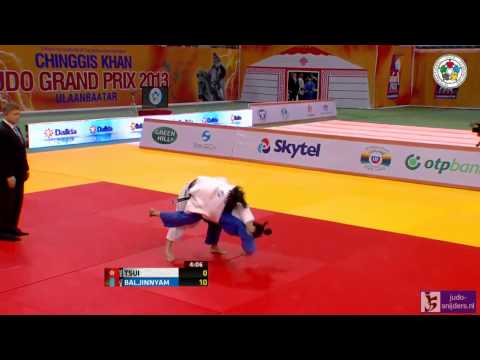 Judo 2013 Grand Prix Ulaanbaatar: Ki Tsui (HKG) - Baljinnyam (MGL) [-52kg] bronze