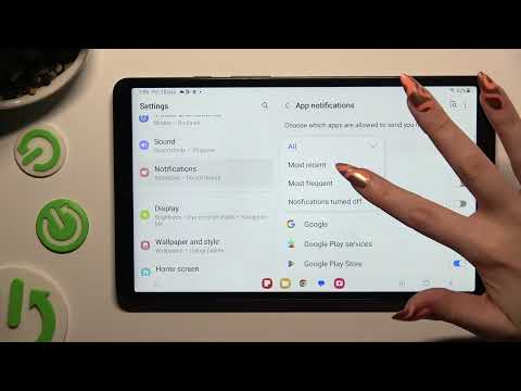 How to Turn On/Off App Notifications on SAMSUNG GALAXY TAB A9 – Manage Notifications