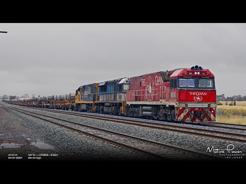 2021 01 04 - Pacific National's Steel Train - #1WM4 - NR74 + LDP002 + 9324