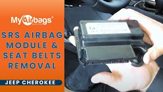 How to Remove SRS OCR Airbag Control Module & Seat Belts on a Jeep Cherokee 2015-2019 | MyAirbags