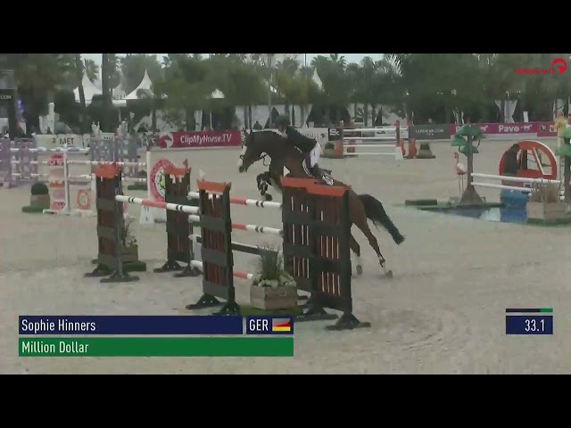 Half-brother of the mother of this frozen embryo is the CSI 1.60m stallion Million Dollar with rider Sophie Hinners.