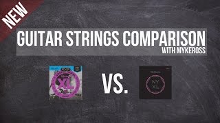 Video thumbnail for Guitar Strings Comparison 2 (NYXL vs. D'addario XL) by Myke Ross
