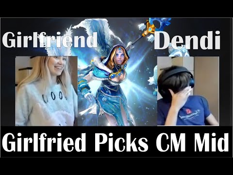 Dendi's Girlfriend Picks Crystal Maiden MID - Dota 2 - CM Mid