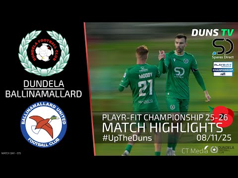 Match Highlights - Dundela Vs Ballinamallard United - 8th November 2025